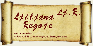 Ljiljana Regoje vizit kartica